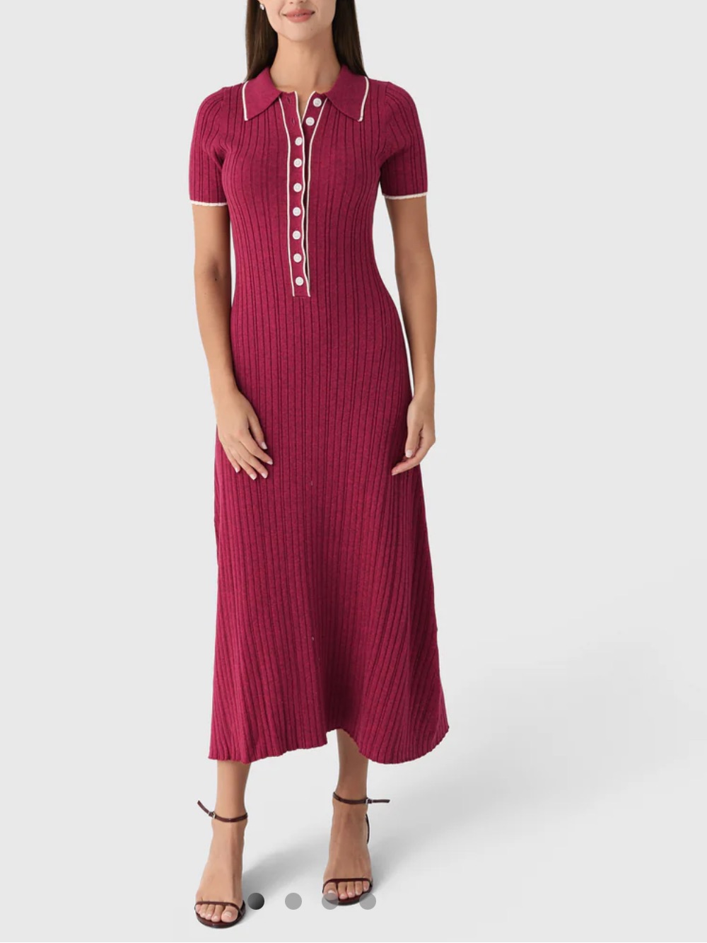 Anna Quan Penelope Dress White Trim